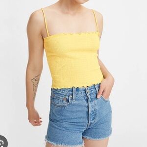 Levi’s Yellow Clair Tank Top. Size Medium. New With Tags.
